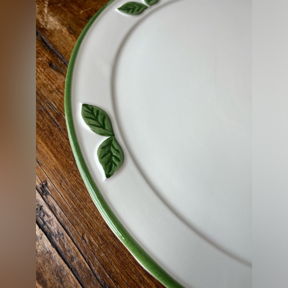 Alcobaca Pottery Cake Plate 13” Made in Portugal - Picture 5 of 6